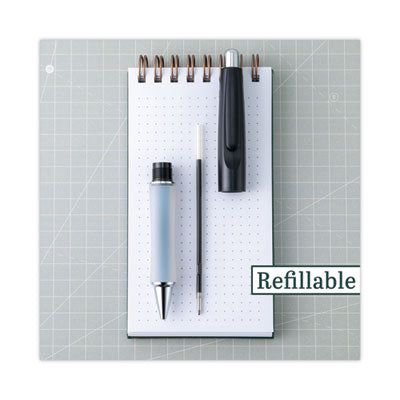 Dr. Grip Ballpoint Pen, Retractable, Medium 1 mm, Blue Ink, Navy Barrel - 36101