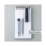 Dr. Grip Ballpoint Pen, Retractable, Medium 1 mm, Blue Ink, Navy Barrel - 36101