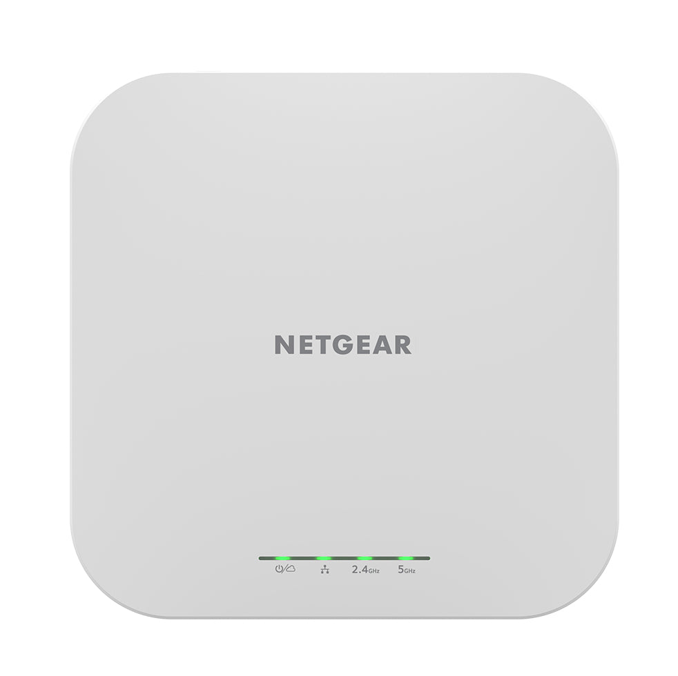 NETGEAR Insight Cloud Managed WiFi 6 AX1800 Dual Band Access Point (WAX610) 1800 Mbit/s White Power over Ethernet (PoE) - WAX610-100NAS
