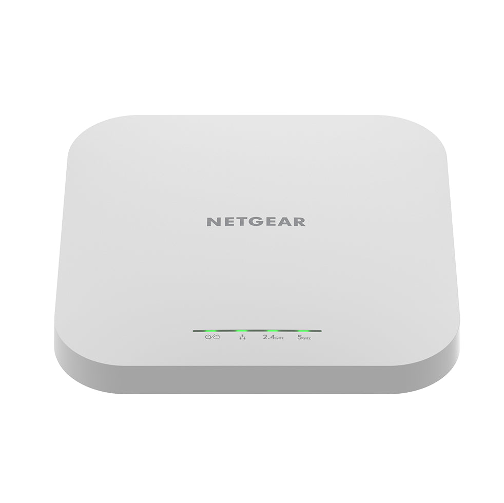 NETGEAR Insight Cloud Managed WiFi 6 AX1800 Dual Band Access Point (WAX610) 1800 Mbit/s White Power over Ethernet (PoE) - WAX610-100NAS