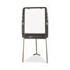 Ingenuity Portable Flipchart Easel with Dry Erase Surface, 35" x 30", White Surface, Charcoal Gray Polyethylene Frame - 30227
