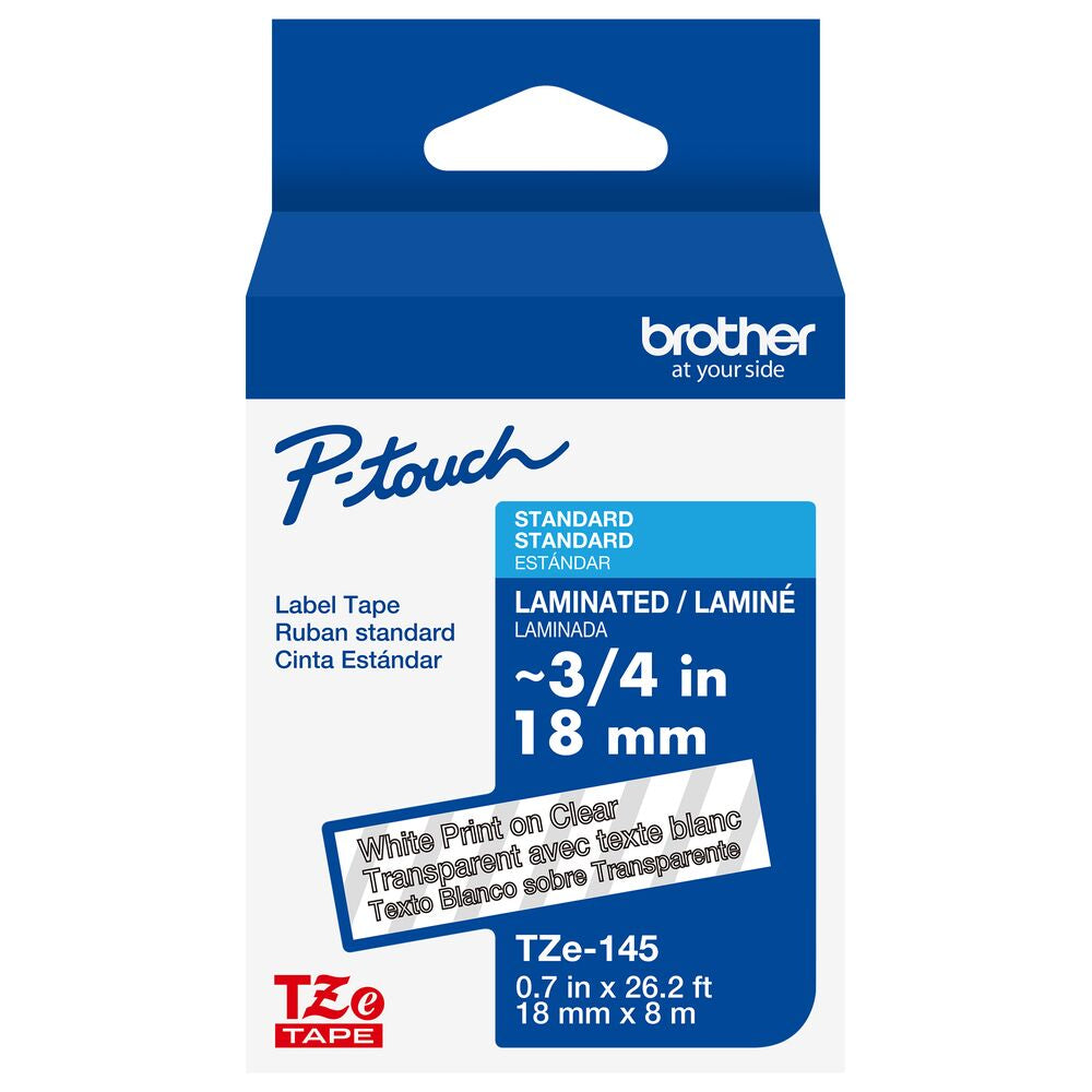 Brother TZE145G label-making tape White on transparent TZe - TZE145G
