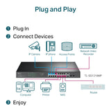 TP-Link 18-Port Gigabit Rackmount Switch with 16 PoE+ - TL-SG1218MP