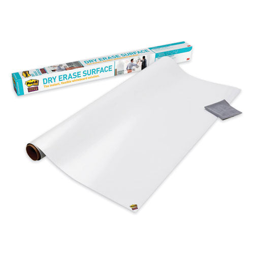 3M Dry Erase Surface, Laminate Film, 96" x 7 mil x 48", White - DEF8X4