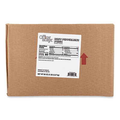 Candy Assortments, Peppermint Puffs Candy, 5 lb Carton - 00661 C2G
