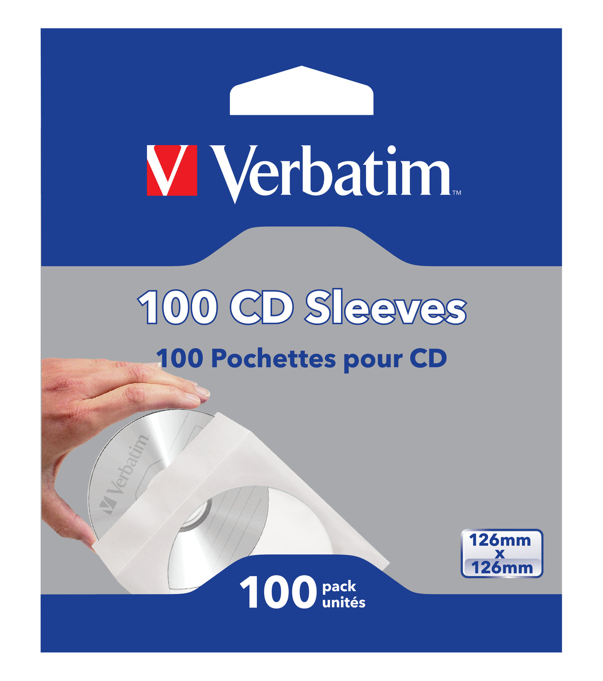 Verbatim CD Sleeves (Paper) 100pk - 49976