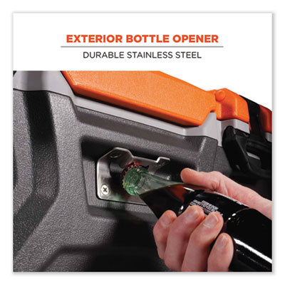 Chill-Its 5171 48-Quart Industrial Hard Sided Cooler, Orange/Gray - 13171 C2G