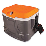 Chill-Its 5170 17-Quart Industrial Hard Sided Cooler, Orange/Gray, 30/Pallet - 13172 C2G