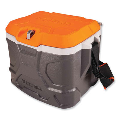 Chill-Its 5170 17-Quart Industrial Hard Sided Cooler, Orange/Gray, 30/Pallet - 13172 C2G