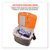 Chill-Its 5170 17-Quart Industrial Hard Sided Cooler, Orange/Gray, 30/Pallet - 13172 C2G