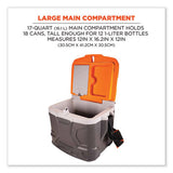 Chill-Its 5170 17-Quart Industrial Hard Sided Cooler, Orange/Gray, 30/Pallet - 13172 C2G