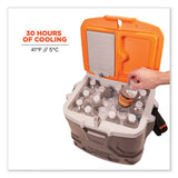 Chill-Its 5170 17-Quart Industrial Hard Sided Cooler, Orange/Gray, 30/Pallet - 13172 C2G