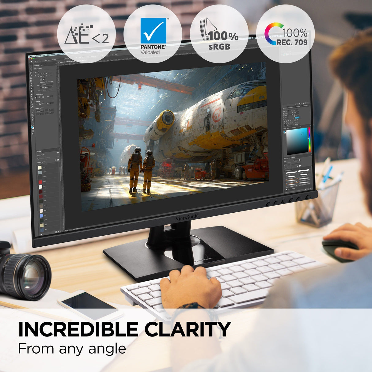 Viewsonic VP Series VP2456A computer monitor 61 cm (24") 1920 x 1080 pixels Full HD LED Black, Grey - VP2456A