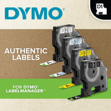 DYMO Authentic D1 Durable Labels | Black Print on White Tape | 12 mm x 5.5 m | High-Performance Label Tape for LabelManager Label Makers - 1978364 DYMO
