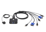 ATEN CS22U KVM switch Black - CS22U