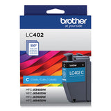 BROTHER  Ink, 550 Page-Yield, Cyan - LC402CS