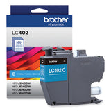 BROTHER  Ink, 550 Page-Yield, Cyan - LC402CS