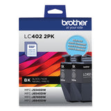 BROTHER  Ink, 550 Page-Yield, Black, 2/Pack - LC4022PKS