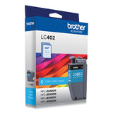 BROTHER  Ink, 550 Page-Yield, Cyan - LC402CS