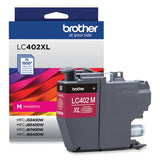 BROTHER  High-Yield Ink, 1,500 Page-Yield, Magenta - LC402XLMS