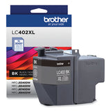 BROTHER  High-Yield Ink, 3,000 Page-Yield, Black - LC402XLBKS