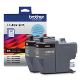 BROTHER  Ink, 550 Page-Yield, Black, 2/Pack - LC4022PKS