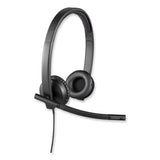 H570e Binaural Over The Head Wired Headset, Black - 981-000574