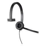 H570e Monaural Over The Head Wired Headset, Black - 981-000570