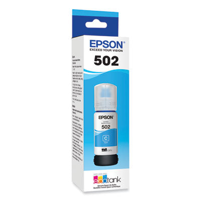 T502220-S (502) Ink, 6,000 Page-Yield, Cyan - T502220-S