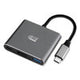 3-in-1 USB-C Multi-Port TAA Compliant Docking Station, HDMI, USB-C, USB 3 A+PD, Black/Gray - AUH-4010