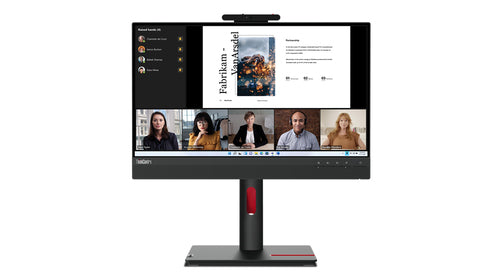 Lenovo ThinkCentre Tiny-In-One 22 computer monitor 54.6 cm (21.5") 1920 x 1080 pixels Full HD LED Black - 12N8GAR1US