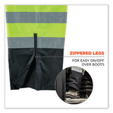 GloWear 8915BK Class E Hi-Vis Rain Pants Black Bottom, 4X-Large, Lime - 25428 C2G