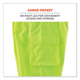 GloWear 8915BK Class E Hi-Vis Rain Pants Black Bottom, 4X-Large, Lime - 25428 C2G