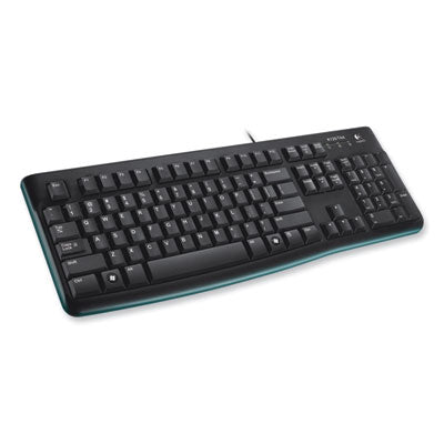 K120 Ergonomic Desktop Wired Keyboard, USB, Black - 920-002478