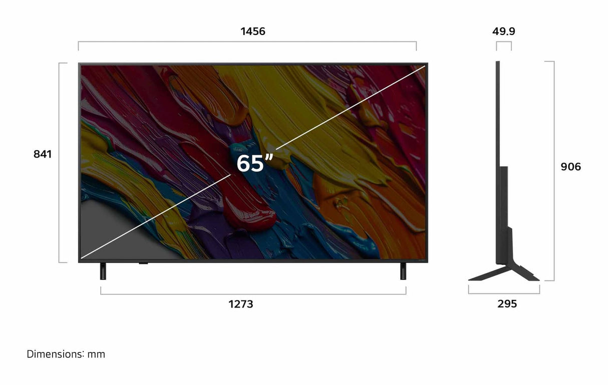 LG 65QNED82AUA TV 165.1 cm (65") 4K Ultra HD Smart TV Wi-Fi Black - 65QNED82AUA LG