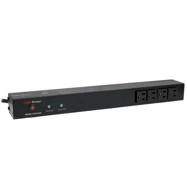 CyberPower RKBS15S4F8R surge protector Black 12 AC outlet(s) 120 V 4.57 m - RKBS15S4F8R CYBERPOWER