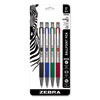 F-301 Ballpoint Pen, Retractable, Fine 0.7 mm, Assorted Ink and Barrel Colors, 4/Pack - 27174 C2G