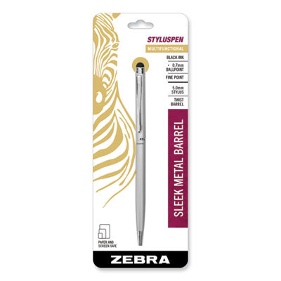 StylusPen Twist Ballpoint Pen/Stylus, Silver - 33161 LEGRAND