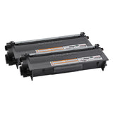 Brother High Yield Black Toner Cartridge Dual Pack (2 x 8,000 Yield) - TN7502PK