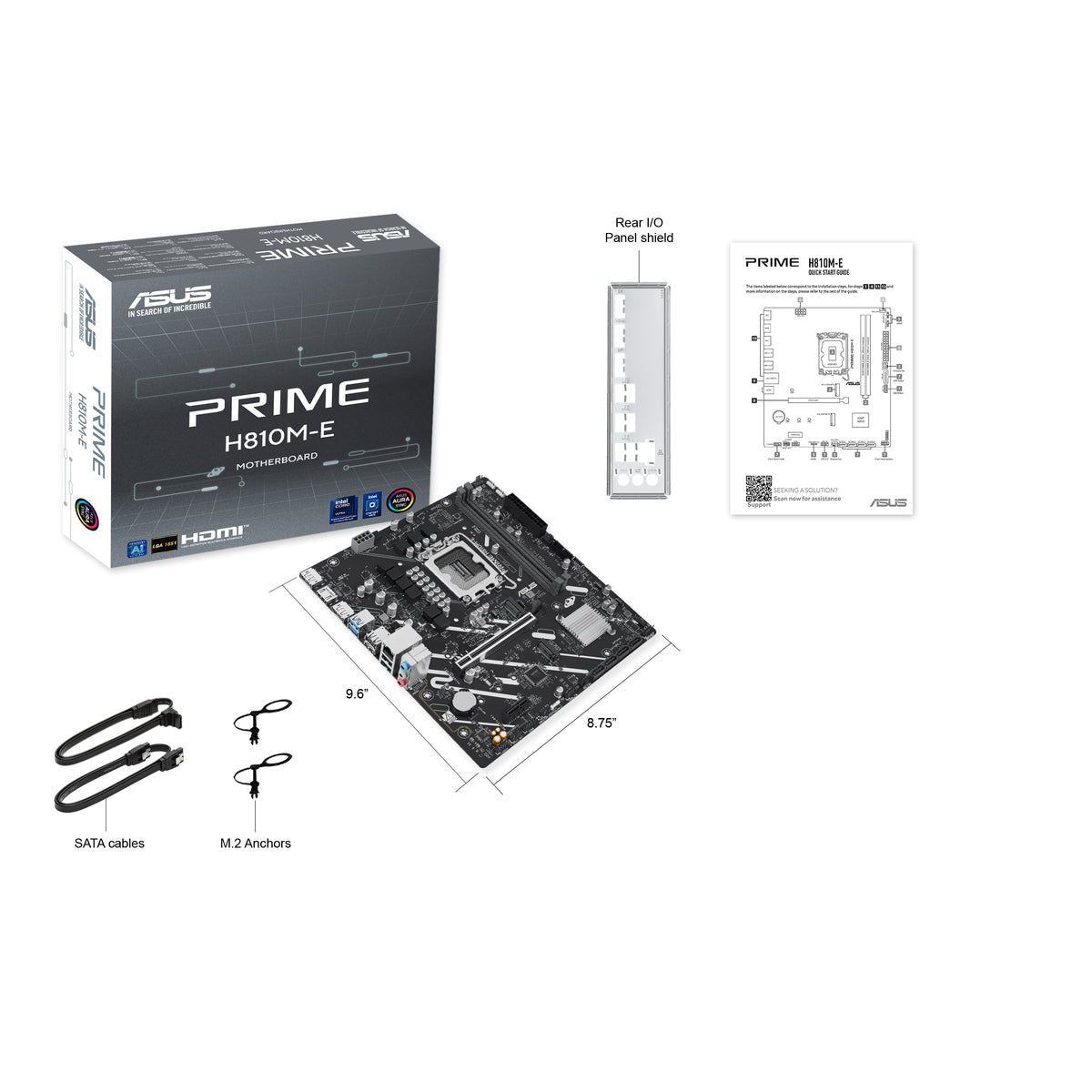 ASUS PRIME H810M-E-CSM Intel H810 LGA 1851 (Socket V1) micro ATX - PRIME H810M-E-CSM