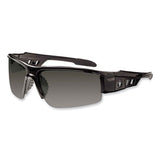 Skullerz Dagr Safety Glasses, Black Half Frame, Polarized Smoke Single Lens - 52031