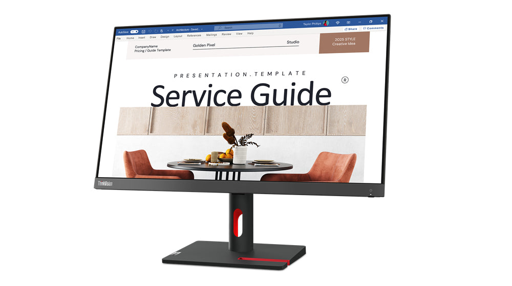 Lenovo ThinkVision S24i-30 computer monitor 60.5 cm (23.8") 1920 x 1080 pixels Full HD LED Black - 63DEKAT3US