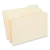 C2G Interior File Folders, 1/3-Cut Tabs: Assorted, Legal Size, 9.5-pt Manila, 100/Box - 15213