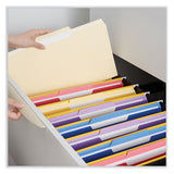 C2G Interior File Folders, 1/3-Cut Tabs: Assorted, Legal Size, 9.5-pt Manila, 100/Box - 15213