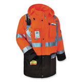 GloWear 8386 Class 3 Hi-Vis Outer Shell Jacket, Polyester, Small, Orange - 25462