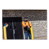 C2G GloWear 8281BK Class 2 Long Sleeve Shirt with Black Bottom, Polyester, 5X-Large, Orange - 22689