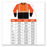 C2G GloWear 8281BK Class 2 Long Sleeve Shirt with Black Bottom, Polyester, Large, Orange - 22684