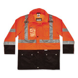 GloWear 8386 Class 3 Hi-Vis Outer Shell Jacket, Polyester, Small, Orange - 25462