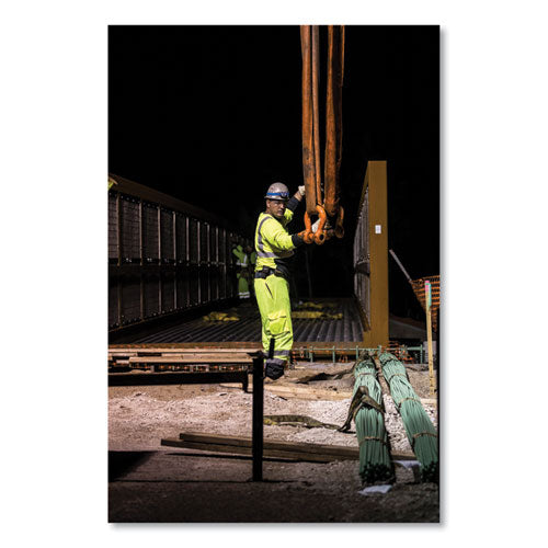 C2G GloWear 8291BK Type R Class 2 Black Front Long Sleeve T-Shirt, Polyester, 3X-Large, Lime - 22707