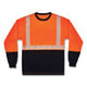 GloWear 8281BK Class 2 Long Sleeve Shirt with Black Bottom, Small, Orange - 22682 C2G
